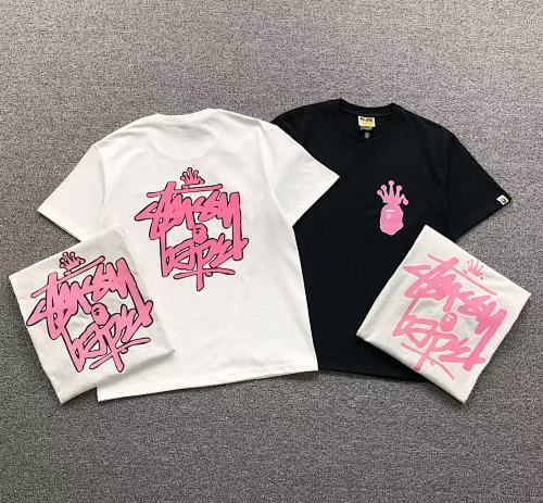 ￥79 BAPE STUSSY T-SHIRT 411183142（im 170cm 57kg i wear size S in the phot）