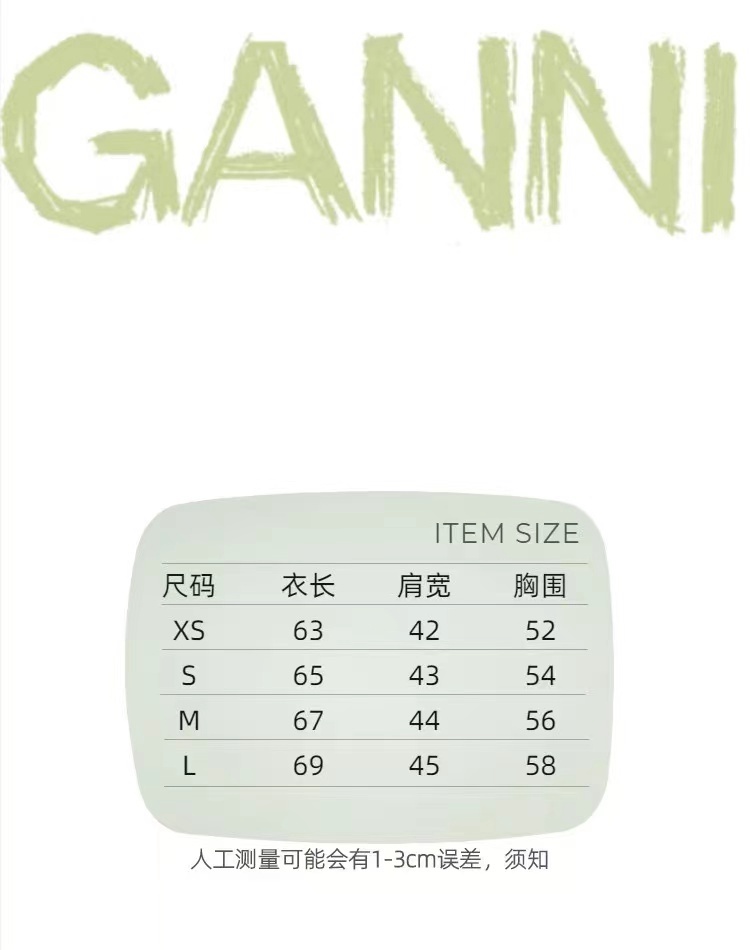 GANNI T Shirt 短袖 P2500 (4)
