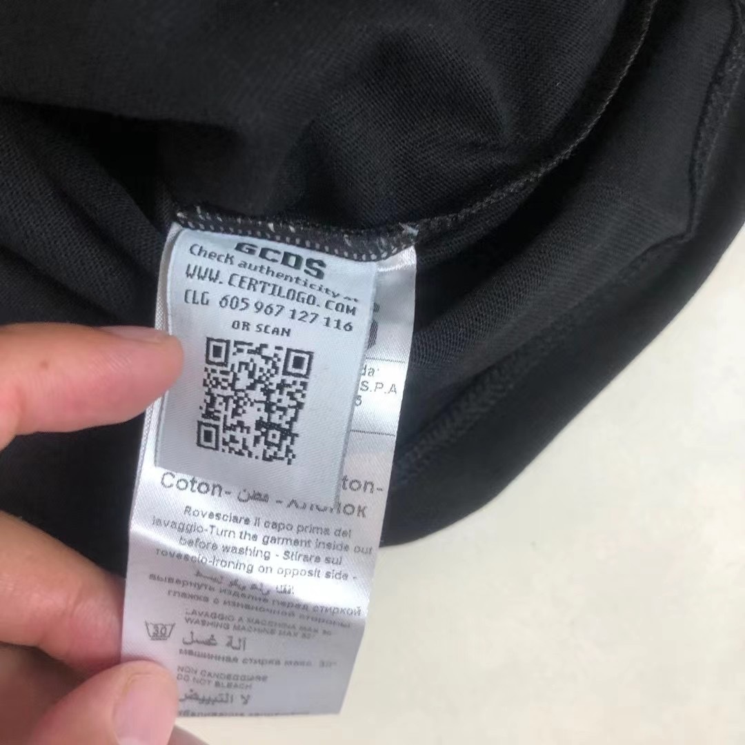 1880）GCDS 21新款 拼接 撞色 字母 春夏 短袖 短T 時尚 潮流 男女同款