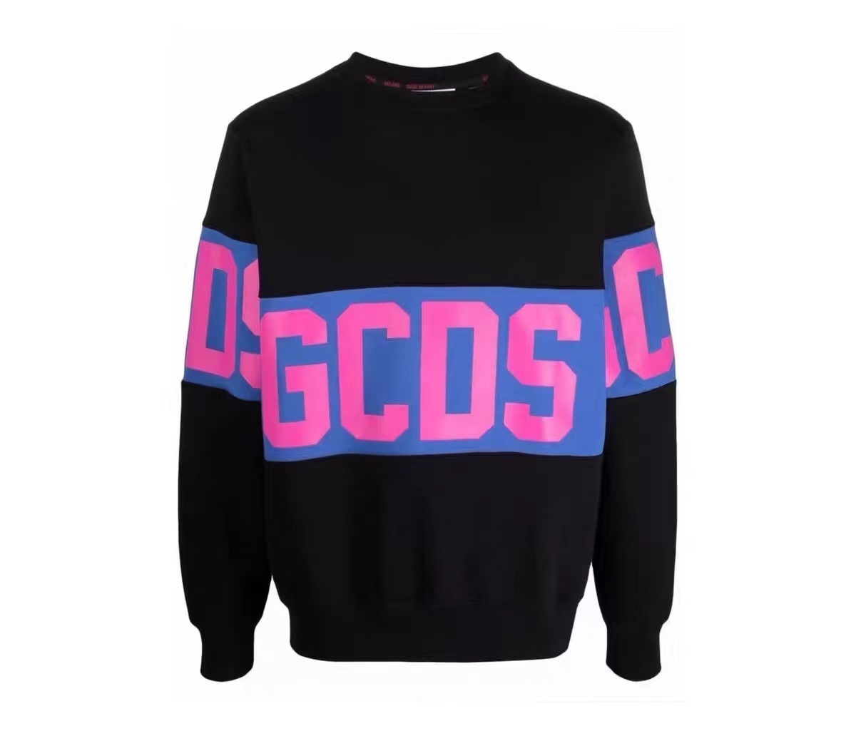 2280）GCDS 21新款 藍紫 大字母 印花 長袖 大學T 時尚 潮流 男女同款