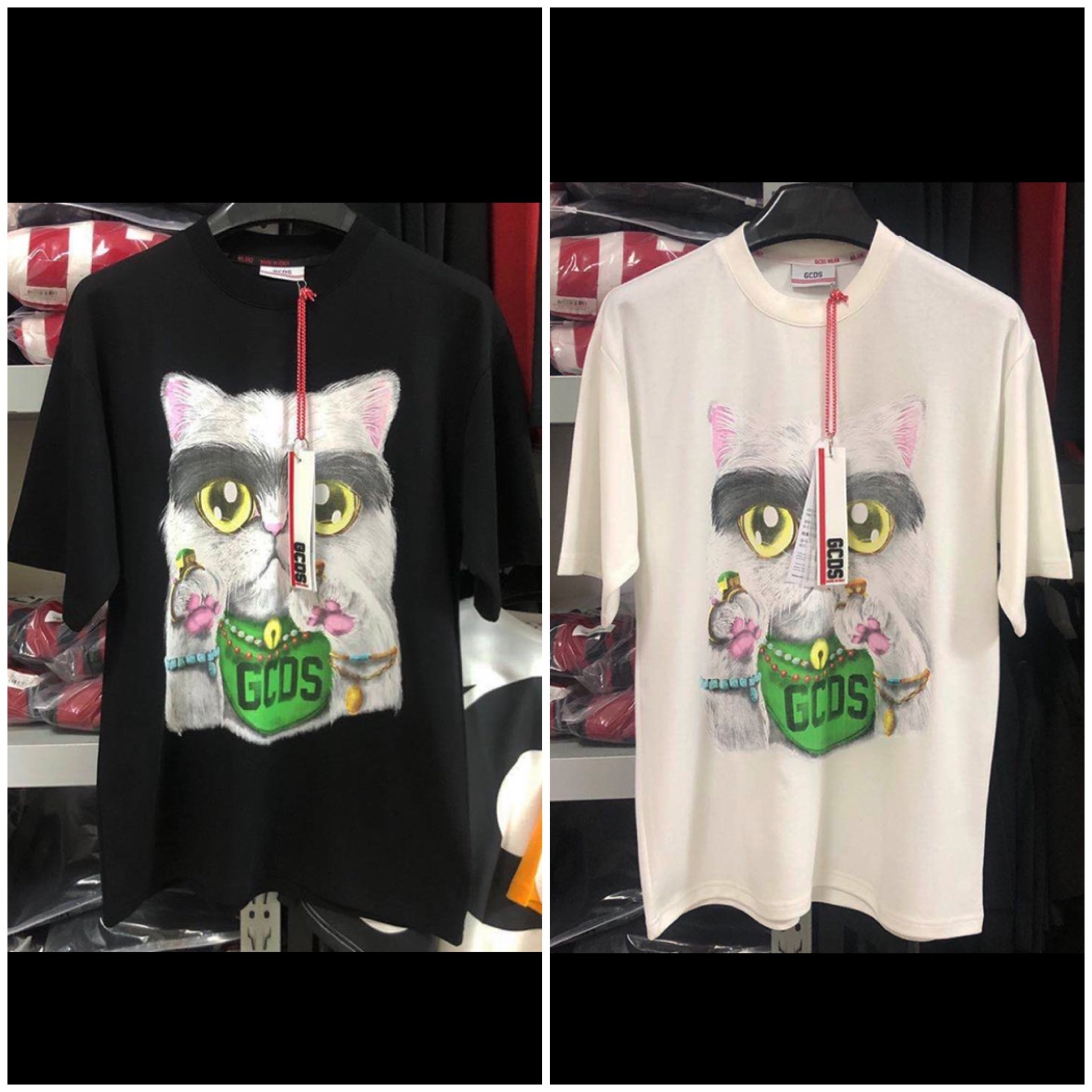 1880）GCDS 20新款 貓咪 春夏 短袖 T恤 短T 時尚 潮流 男女同款