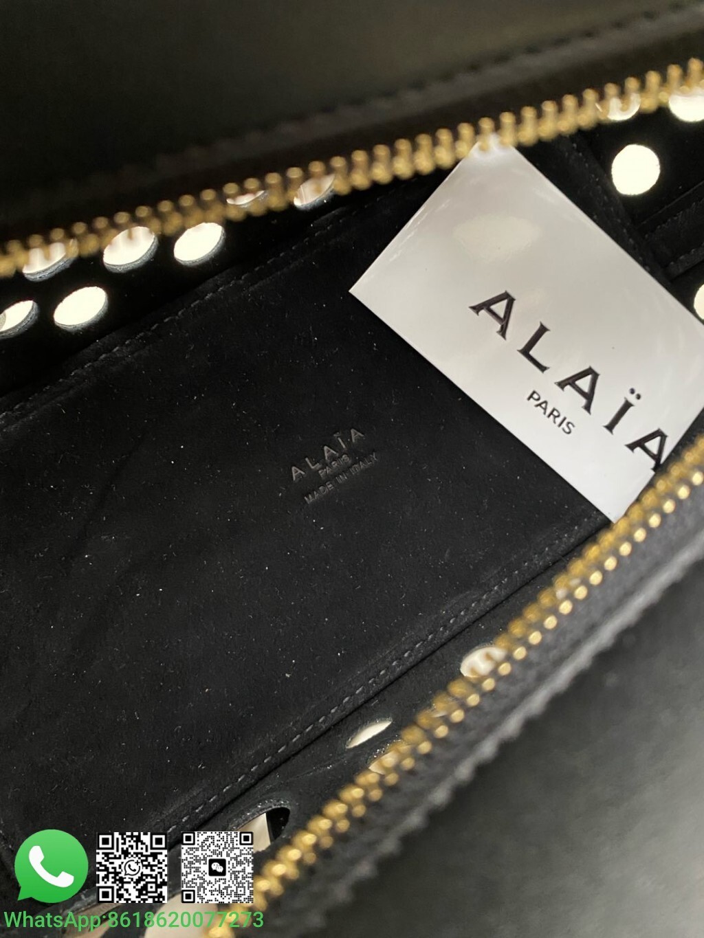 Alaia Alaïa Neo Mina 20 Small Bag Vienne Calfskin Handle Shoulder Bag Tote