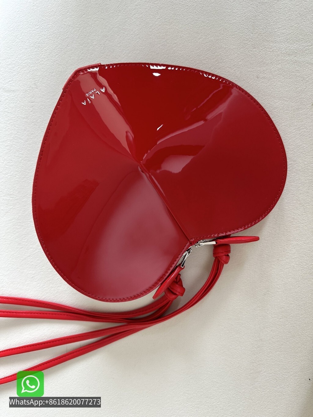 Alaia Le Coeur Leather Convertible Shoulder Bag