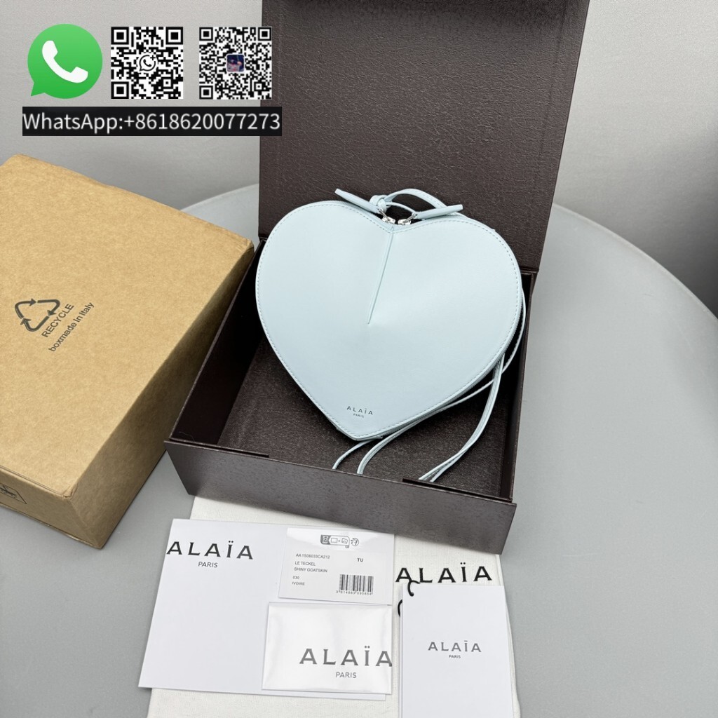 Alaia Le Coeur Leather Heart Shaped Crossbody Bag