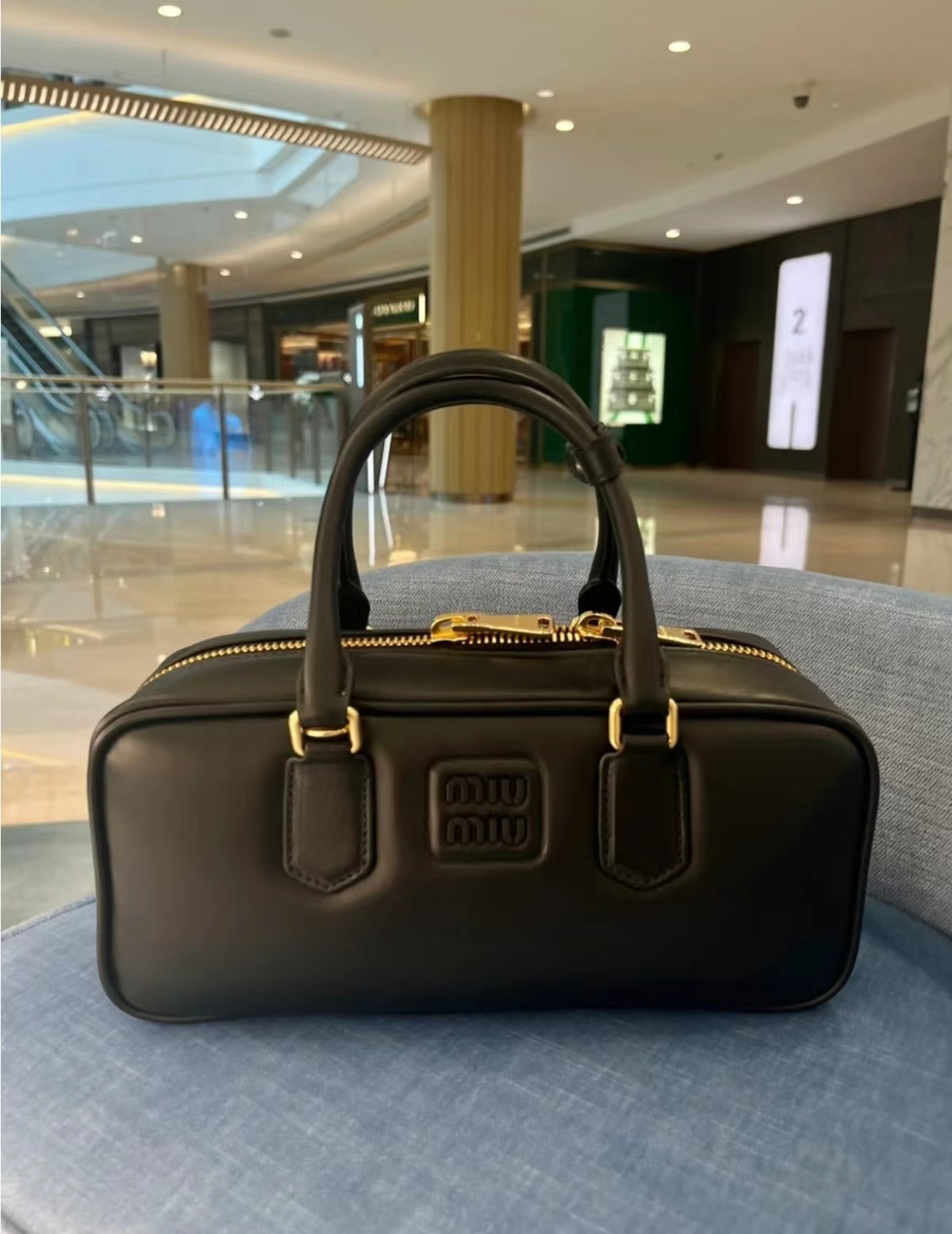 Miumiu 𝗦𝗼𝗳𝘁𝘆 𝗽𝗮𝗱𝗱𝗲𝗱 tote bag