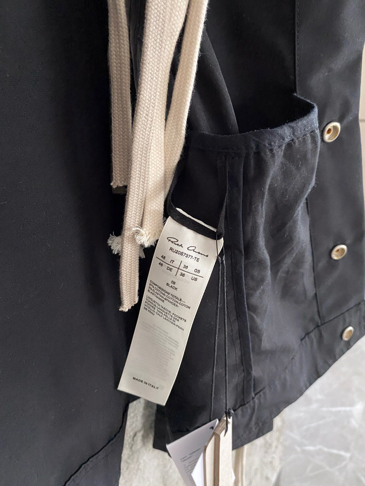 2020ss Rick Owens Jacket