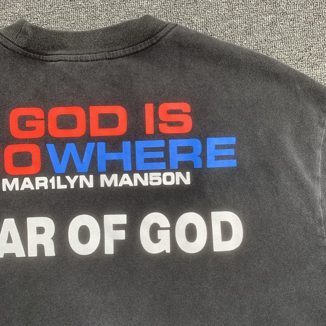 ￥108 FOG Fear Of God ESSENTIALS Marilyn Manson T-shirt