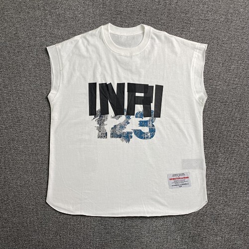 ￥110 FEAR OF GOD ×RRR123 INRI Cut Off Vest