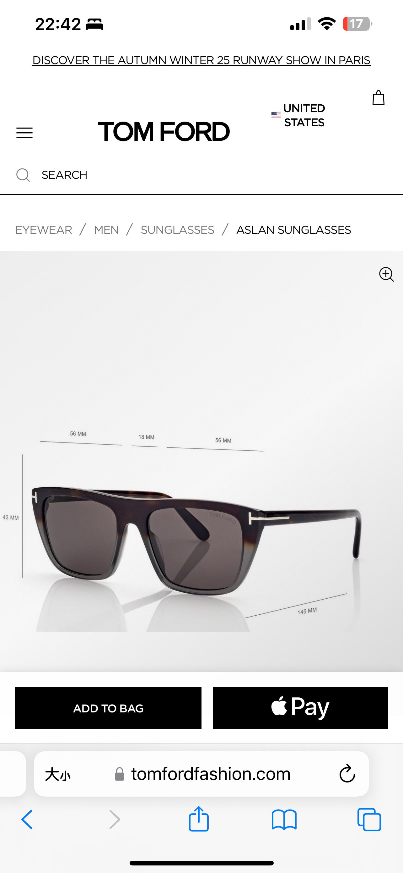 TOM FORD 0043