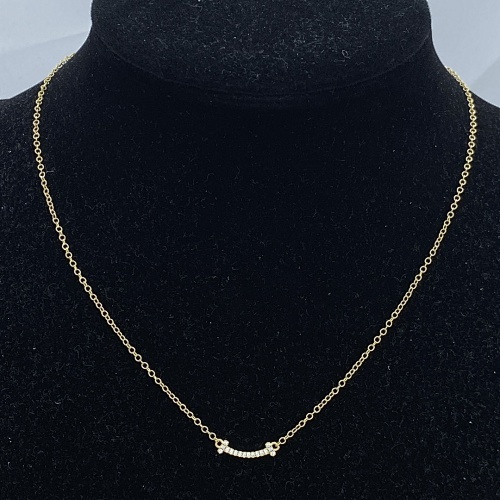 N1589 Tiff*ny Mini Size Smile Necklace