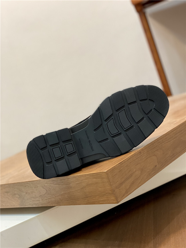 A*EXANDER M*QUEEN Leather Boots