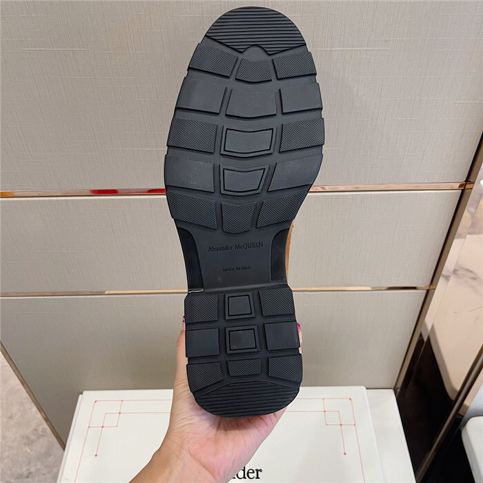 A*EXANDER M*QUEEN Leather Boots