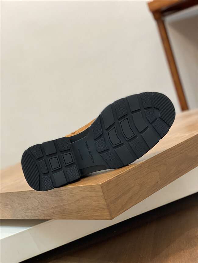 A*EXANDER M*QUEEN Leather Boots