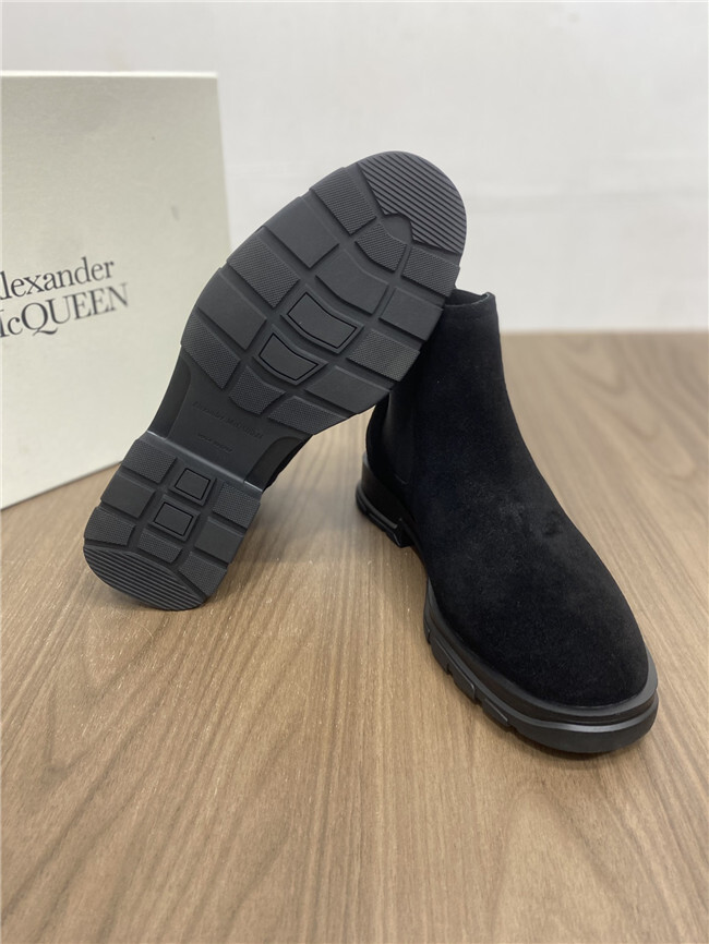 A*EXANDER M*QUEEN Leather Boots