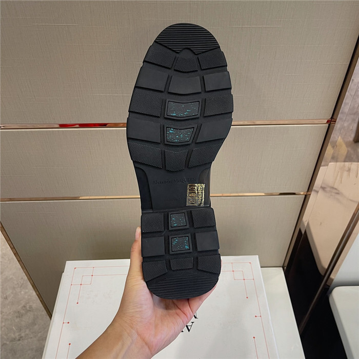 A*EXANDER M*QUEEN Leather Boots