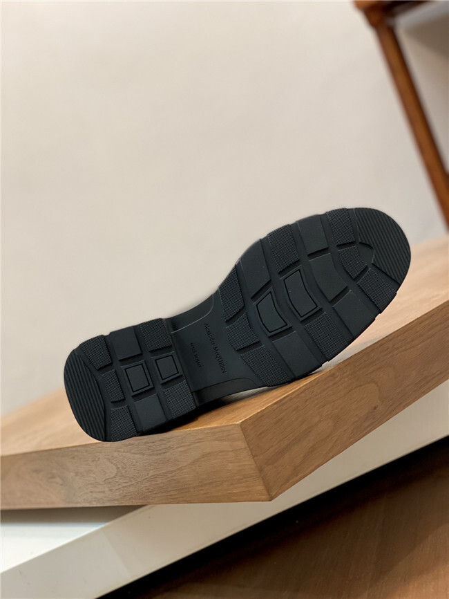 A*EXANDER M*QUEEN Leather Boots