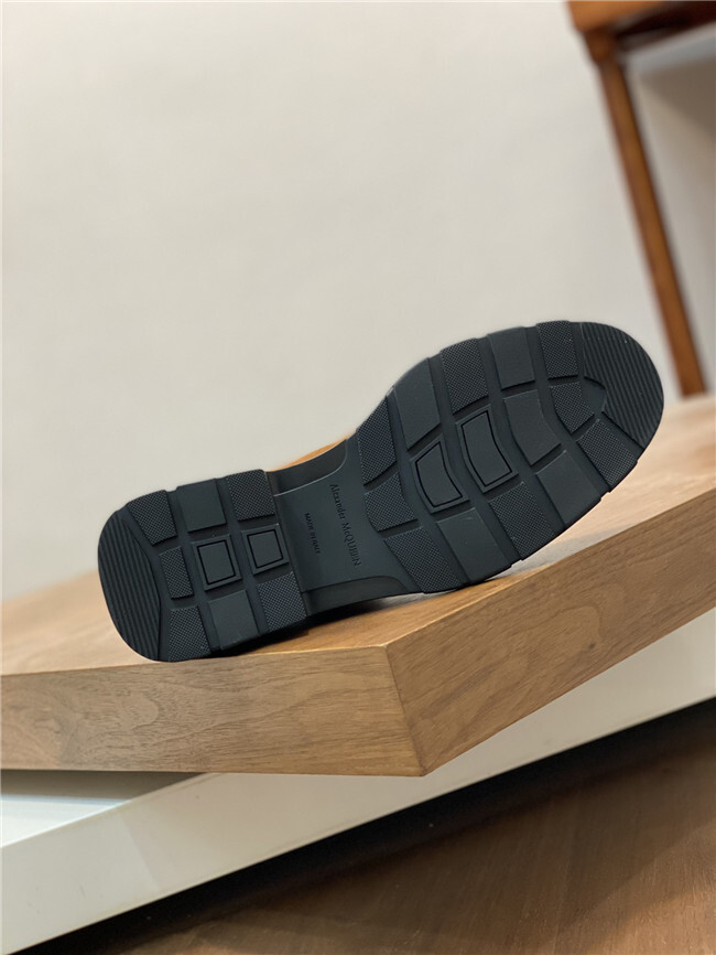 A*EXANDER M*QUEEN Leather Boots