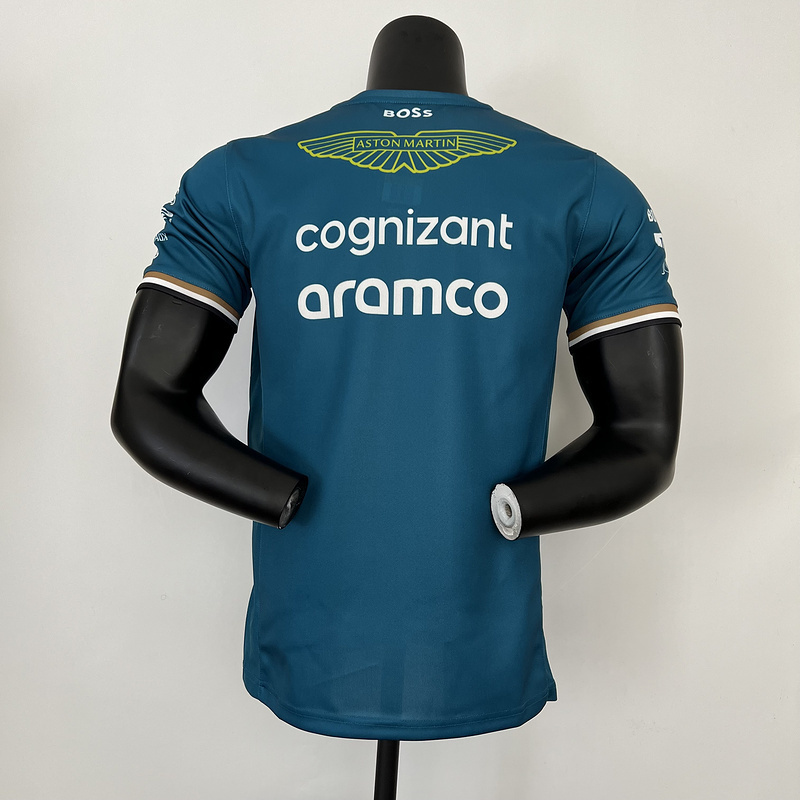 mercedes Aston Martin 2023 F1 green t shirtFEAB