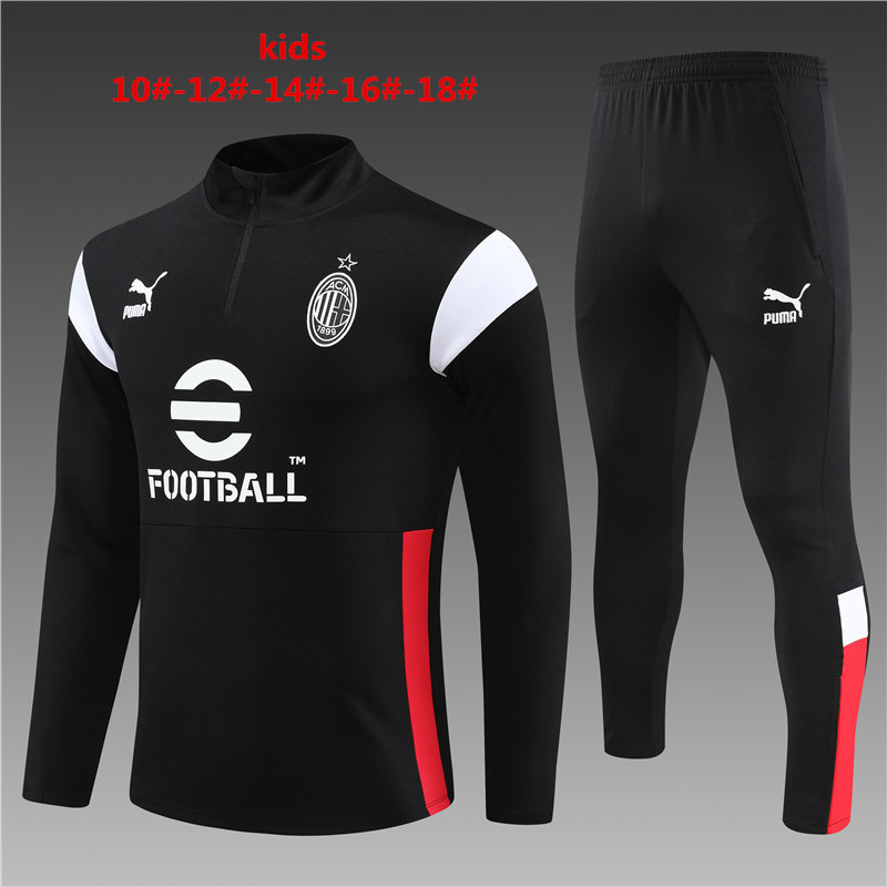 jersey 23∕24 AC Milan Kids Long Sleeve Training Suit(E9D9)