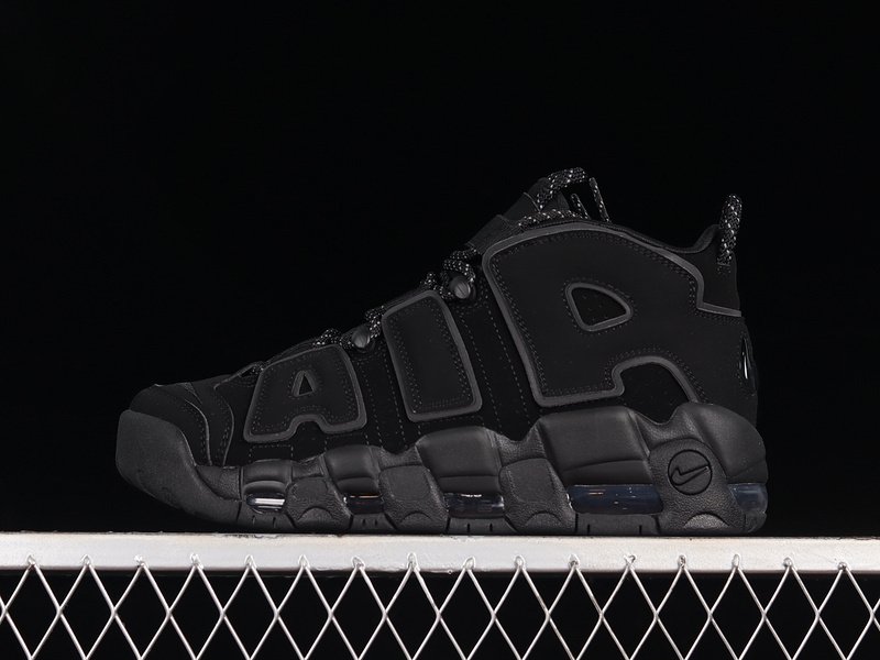 uptempo 380 414962 004 AIR MORE UPTEMPO REFLECTIVE BLACK BLACK BLACK WOMAN 36 39 MAN 40 46 3A