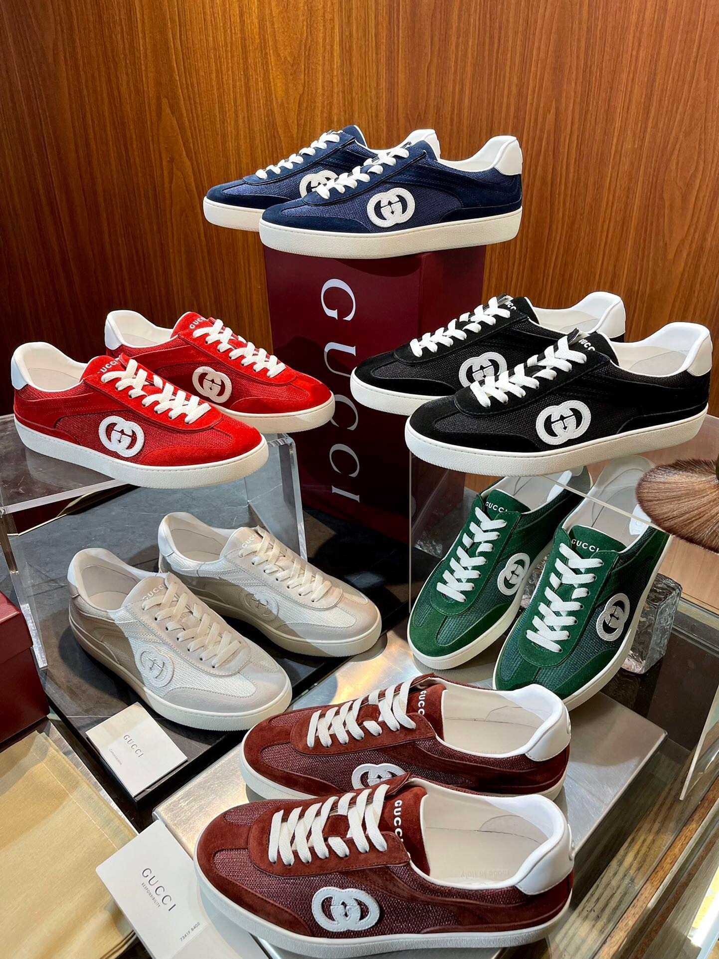 GUCCI SHOES INTERLOCKING G SNEAKER 791742(160usd)(70F1)