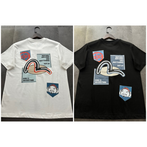 EVISU 1580）EVISU 福神 25新款 塗鴉 假口袋 海鷗 佛頭 字母 短袖 短T 時