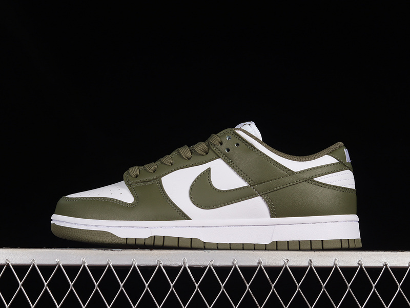 dunk 270 DD1503 120 DUNK LOW SB WHITE MEDIUM OLIVE WHITE WOMAN 36 39 MAN 40 47.5 31A6