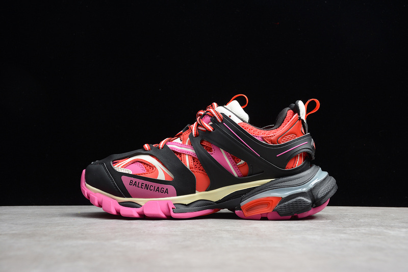 BALENCIAGA TRACK [ECBA8228230]-[GET TRACK 2.0 SNEAKER BLACK∕RED∕PINK]-[WOMAN︰36-39](3AF5)