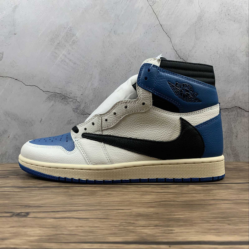 jordan 1 550 DH3227 105 FRAGMENT DESIGN X TRAVIS SCOTT X AIR JORDAN 1 RETRO HIGH SAIL BLACK 4