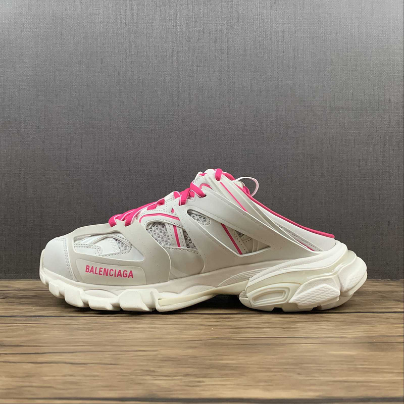BALENCIAGA TRACK 【530】[BA﹡LEN﹡CIAGA TRACK MULE LIGHT GREY∕WHITE∕PINK]-[WOMAN︰35-40](D162)