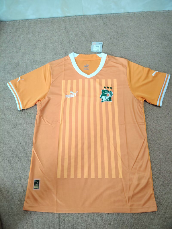 maison mihara Ivory Coast 23-24 home orange S-XXL(8B9E)