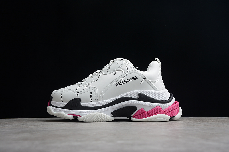 BALENCIAGA TRIPLE S 【470】[524039-W2FA4-9155]-[BA﹡LEN﹡CIAGA TRIPLE S SNEAKERS WHITE∕BLACK∕RED]-