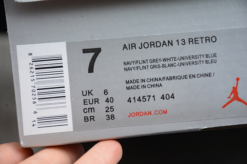 【360】[414571-404]-[AIR JORDAN 13 RETRO FLINT NAVY∕FLINT GREY-WHITE-UNIVERSITY Baj 13