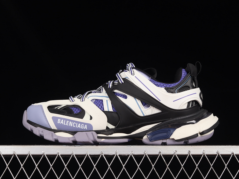 BALENCIAGA TRACK 【550】[W1GB18322]-[BA﹡LEN﹡CIAGA TRACK TESS S.GOMMA SNEAKER WHITE∕BLACK∕PURPLE]