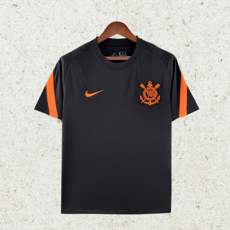 2223 Corinthians Pre-match Training black soccer jersey Camiseta de camisas de time