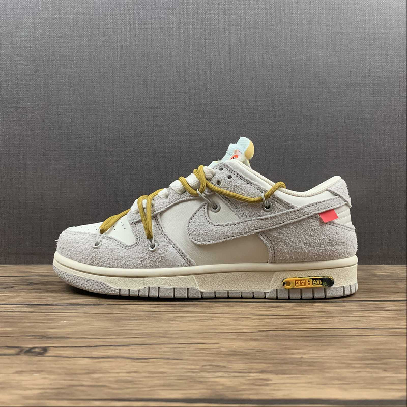 dunk 300 DJ0950 105 OW X SB DUNK LOW LOT 37 OF 50 SAIL NEUTRAL GREY YELLOW WOMAN 36 39 MAN 40