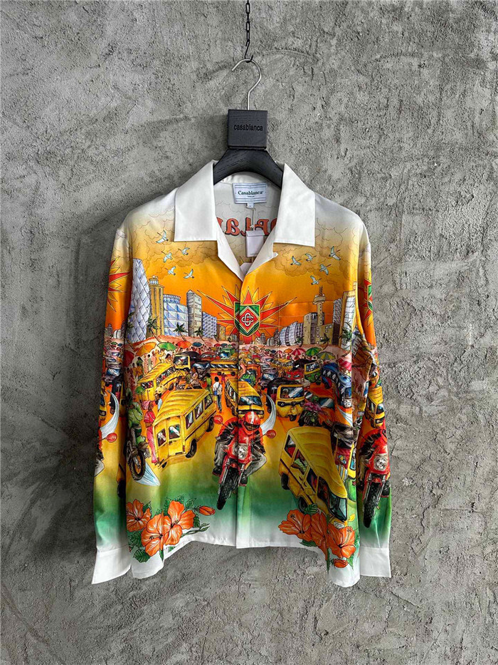 CASABLANCA Clothes CASABLANCA Silk Shirt Top Version(EAF5)