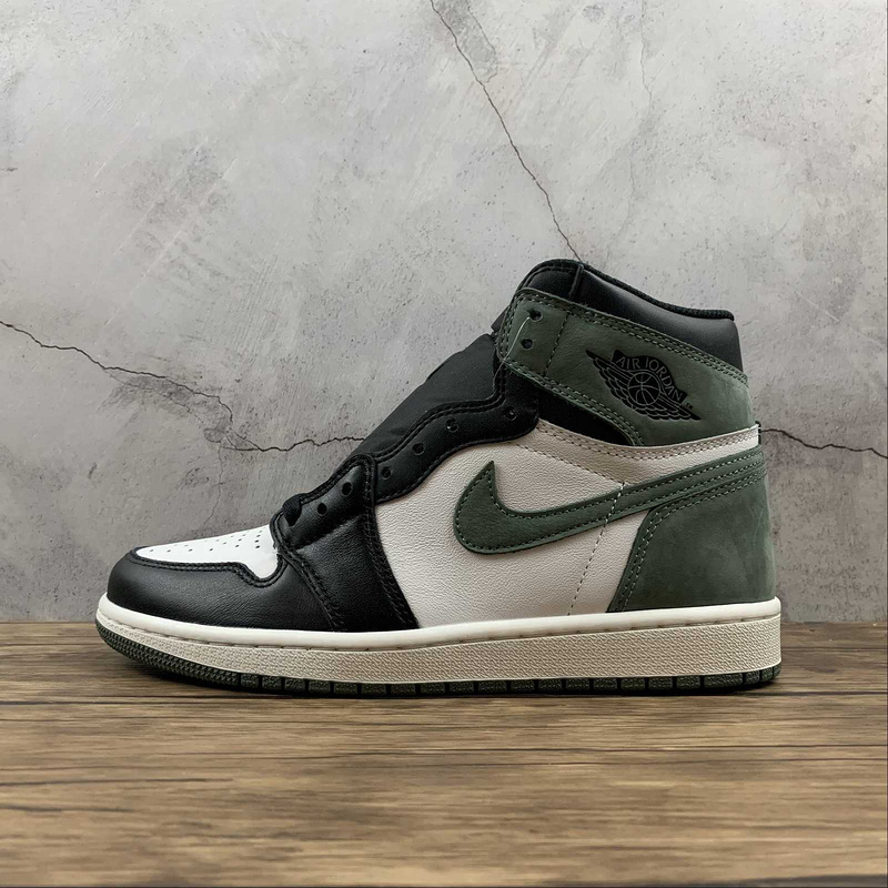 jordan 1 550 555088 135 AIR JORDAN 1 RETRO HIGH CLAY GREEN SUMMIT WHITE CLAY GREEN BLACK MAN