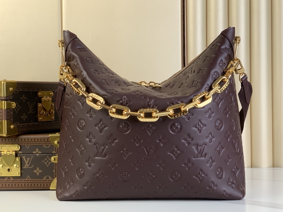 LV-Handbags m12071 Grayish brown m12068 Black m12072 Fuchsia (embossed)(BE1E)