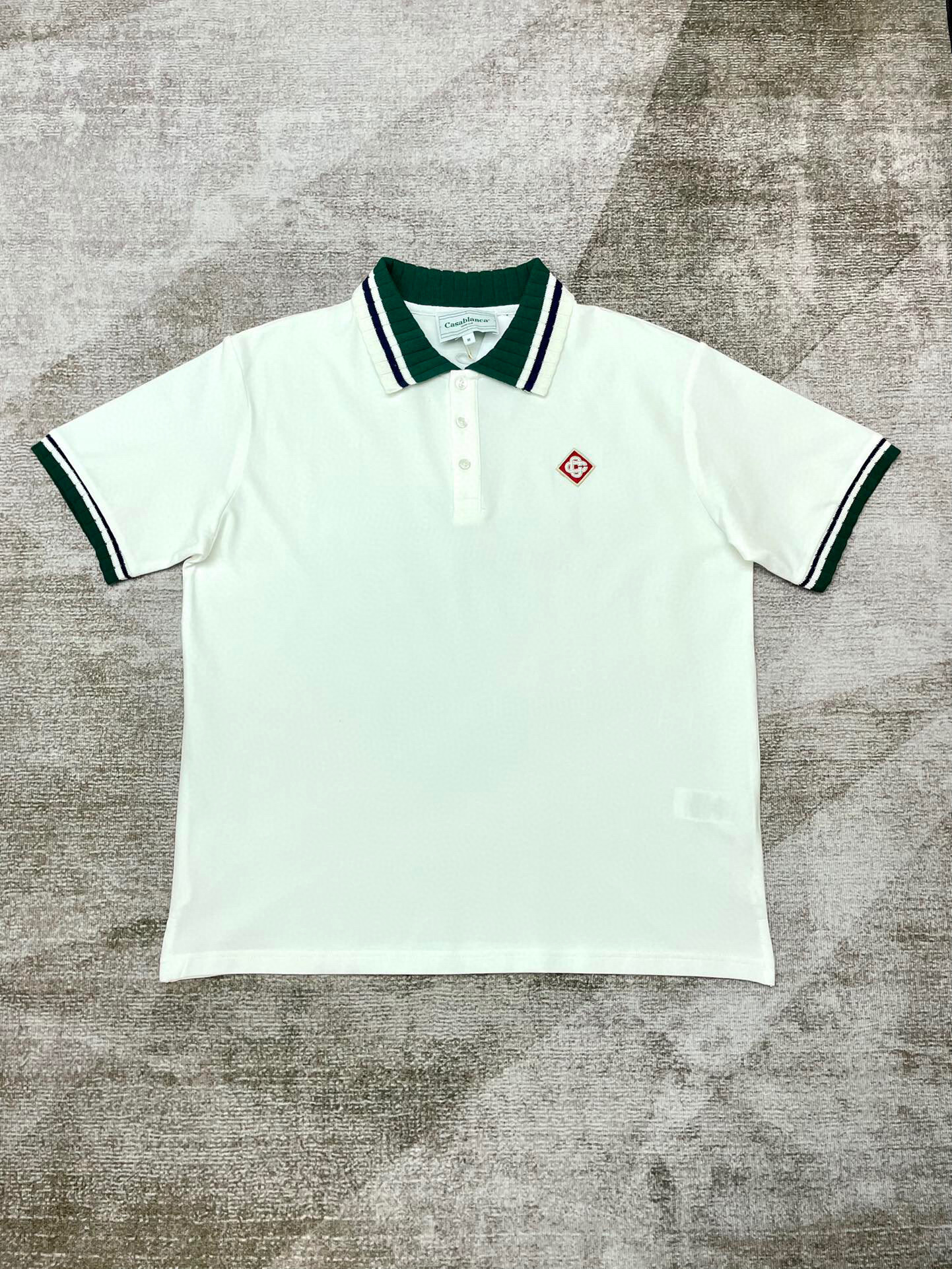 CASABLANCA Clothes CASABLANCA Polo Shirt Top Version(44E9)