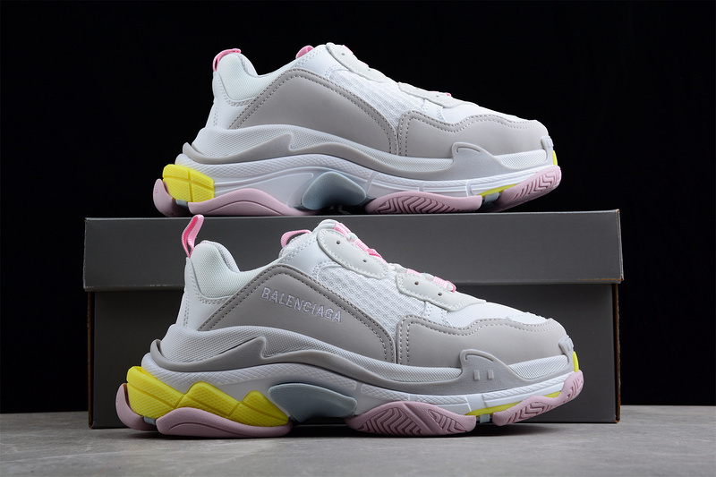 BALENCIAGA TRIPLE S 【480】[W2FW47541]-[BA﹡LEN﹡CIAGA TRIPLE S SNEAKERS BEIGE∕WHITE∕PINK]-[WOMAN︰
