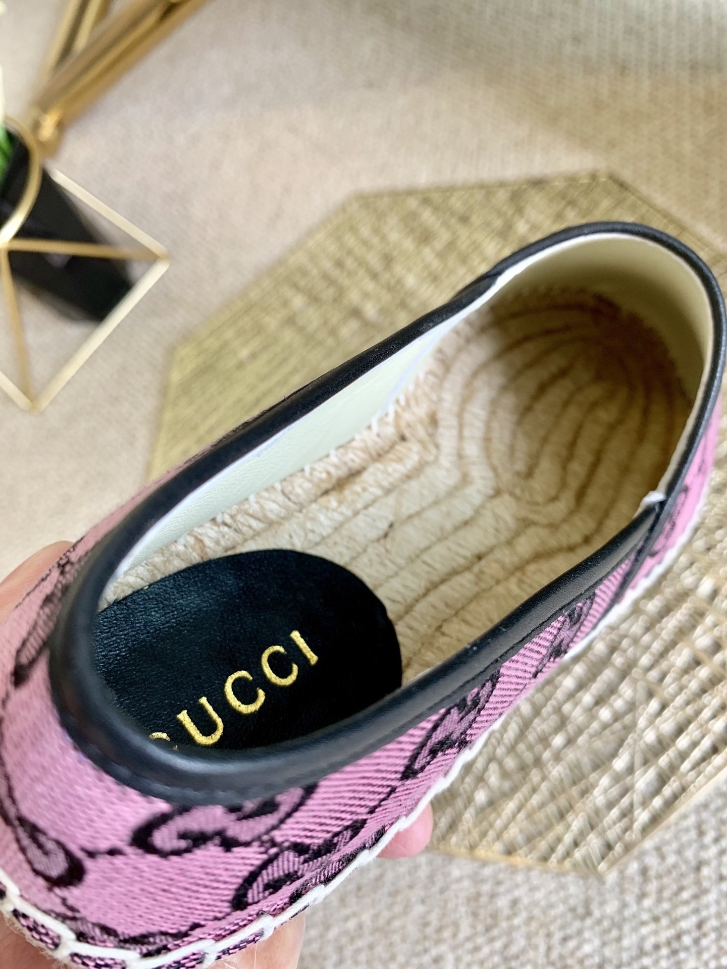 GUCCI SHOES Gucci Multicolor espadrille 663674(140 usd)(1097)