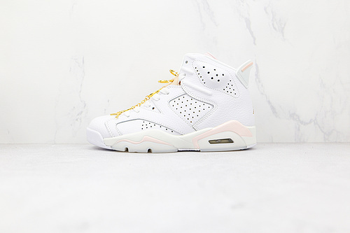 jordan 6 380 DH9696 100 AIR JORDAN 6 RETRO GOLD HOOPS WHITE SAIL METALLIC GOLD BARELY ROSE D4