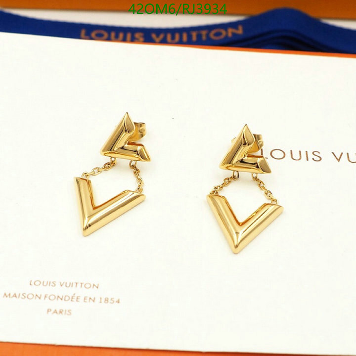 earrings Luxury Fake Louis Vuitton Jewelry LV Jewelry Code RJ3934046C