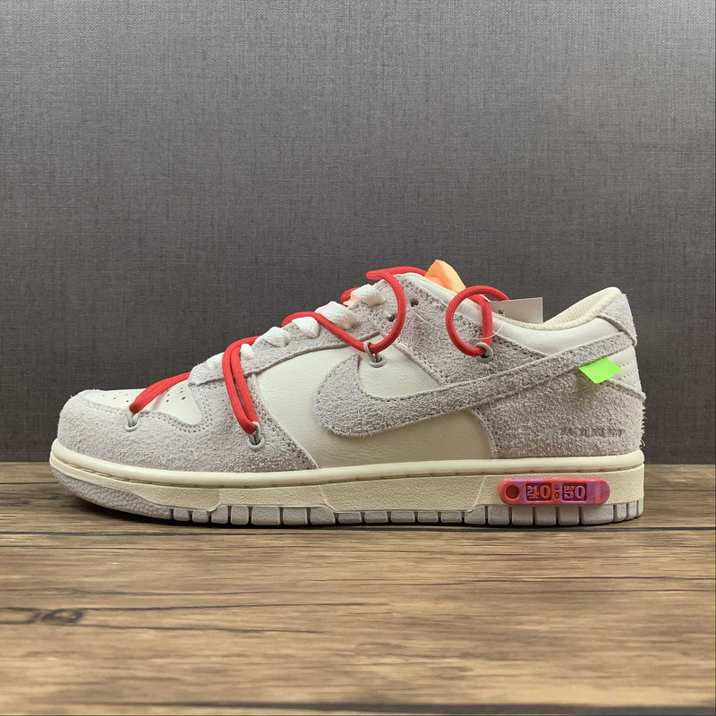 dunk 360 DJ0950 103 OW X SB DUNK LOW LOT 40 OF 50 SAIL NEUTRAL GREY GLOBAL RED UNSIEX 36 46 B