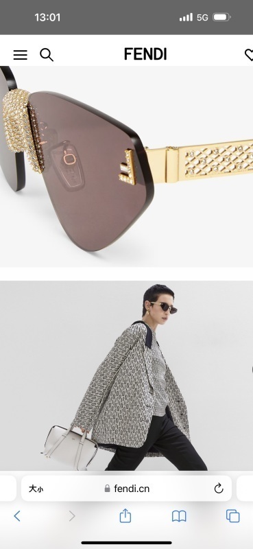 Fendi glasses -FENDI 00846CF2