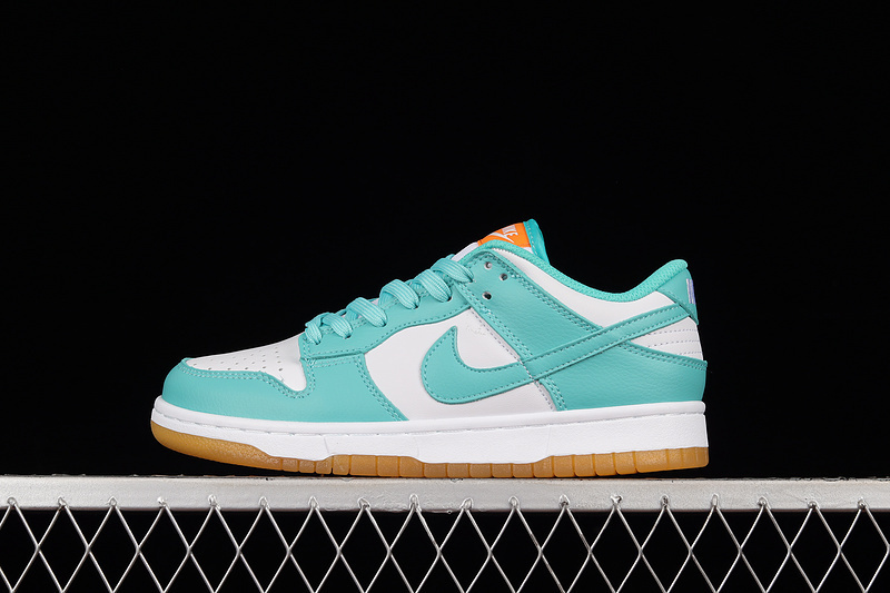 dunk 270 DV2190 100 SB DUNK LOW TEAL ZEAL TURQUOISE WHITE ORANGE WOMAN 36 39 MAN 40 45 CF20