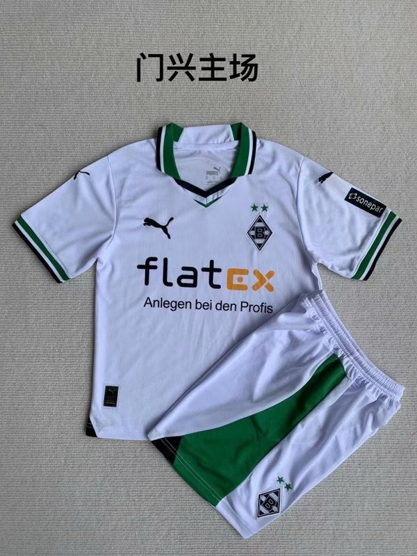 soccer jerseys Cheap monchengladbach home kids sets 2023 24 maglia calcio maillot footb