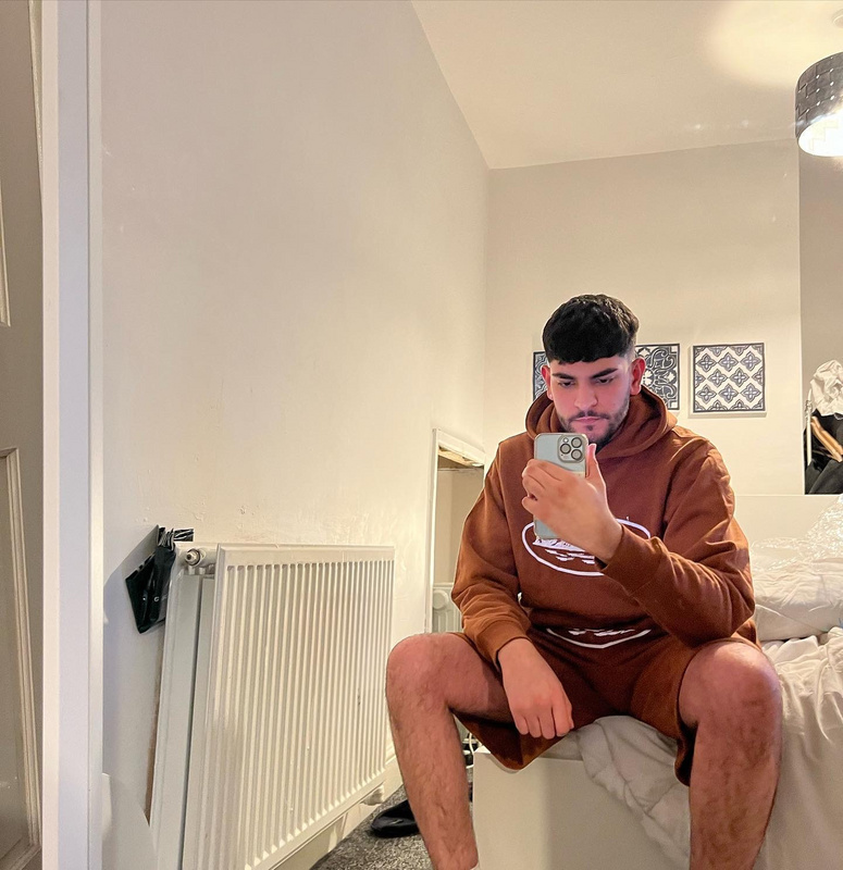 goat 360 Brown sweatshirt shorts4E3E