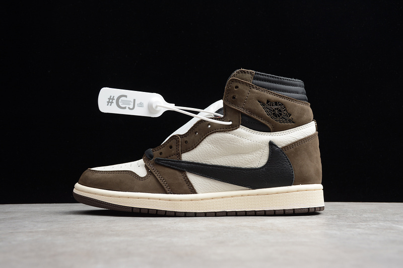 jordan 1 CD4487 100 CJ AIR JORDAN 1 HIGH OG TRAVIS SCOTT SP DARK MOCHA BLACK WHITE MAN 40 45